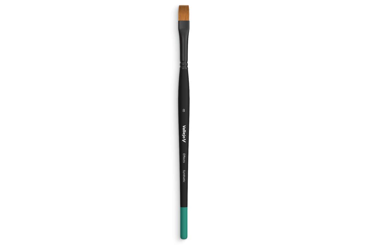 Brush flat synthetic hair No. 8
